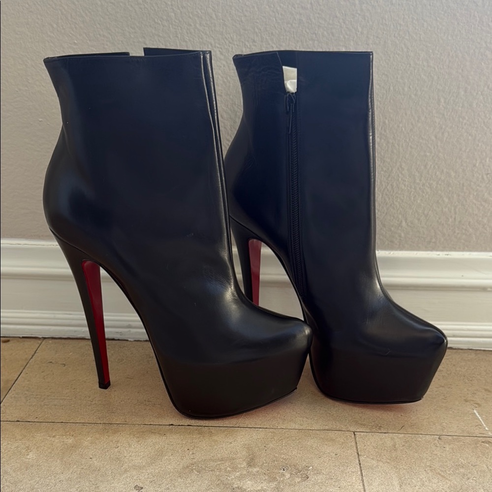 Christian Louboutin leather ankle